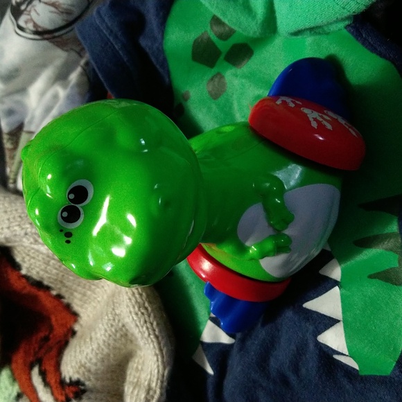 Carters Dinosaur 6 Clothing Set & Push Toy - Picture 8 of 9